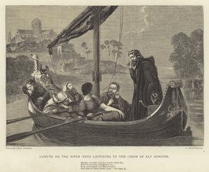 Canute a Nene folyón Ely Minster kórusát hallgatva